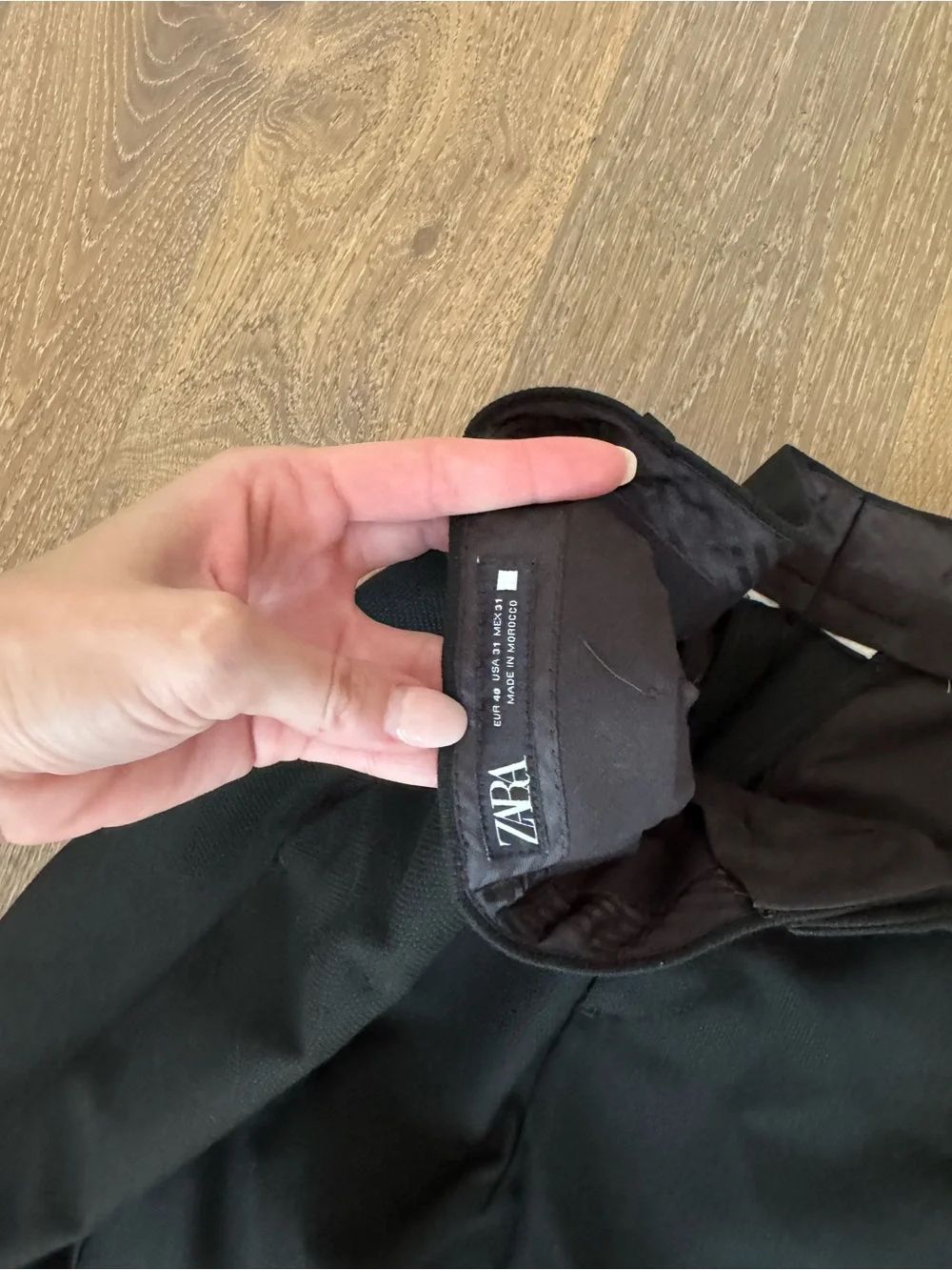 Zara Men’s Black Dress Trousers - Slim Tailored